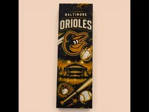 MLB Baltimore Orioles 50mm by 150mm Bookmark