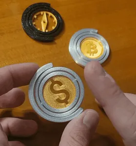 Infinity Gyro Spinning Fidget Toy - Print in place