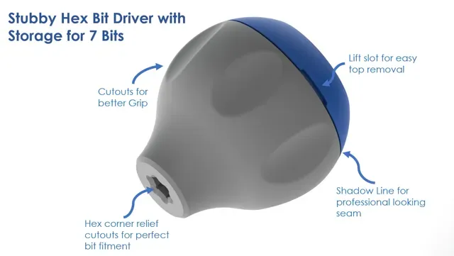 Stubby Hex Bit Driver with Bit Storage — Image 2 of 7