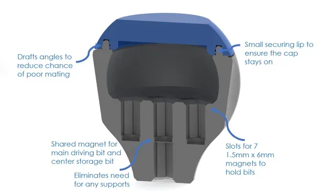 Stubby Hex Bit Driver with Bit Storage — Image 3 of 7