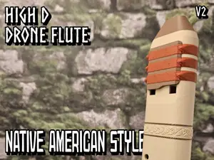 D5 Drone Flute v2 - Native American Tuning