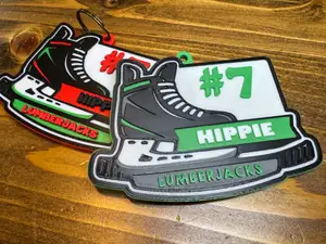 Customizable Hockey Keychain / Bag Tag