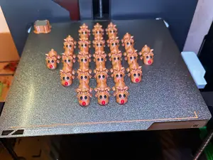 Articulating Red Nosed Reindeer