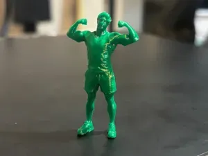 diorama miniature - flexing man
