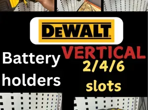 Dewalt 18V/20V vertical battery holder 2/4/6 slots