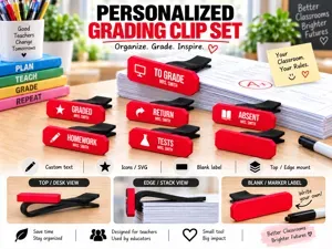 Personalized Grading Clip Set – Teacher PMM