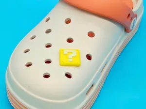 Mario Question Box croc charm