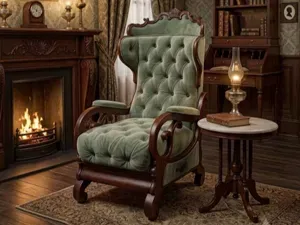 Miniature French Empire Wingback Chair