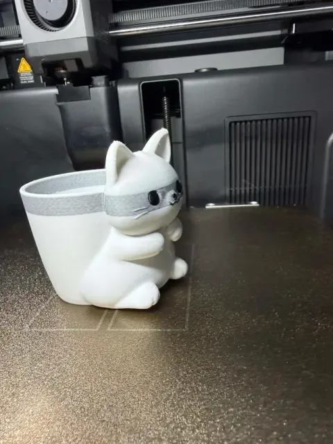 Cute Cat Pencil Holder | Minimalist Desk Organizer — Image 5 of 6