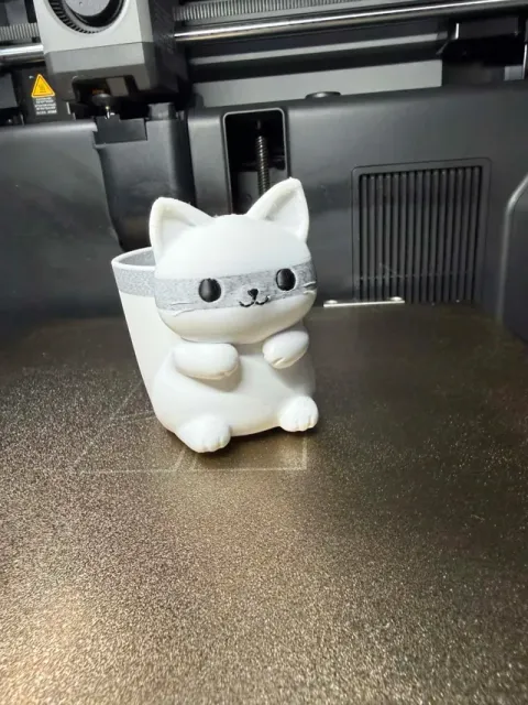 Cute Cat Pencil Holder | Minimalist Desk Organizer — Image 6 of 6
