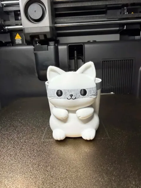 Cute Cat Pencil Holder | Minimalist Desk Organizer — Image 2 of 6