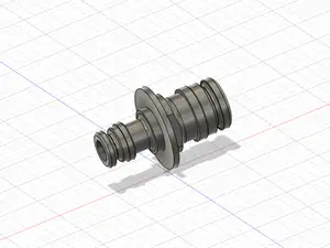 Gardenhose 1" and 3/4" coupler