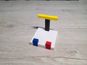 Minimalist mobile phone stand Bauhaus Style
