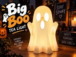 Big Boo Tea Light Ghost