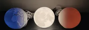 Globe Lithophane Lamps (Moon and Mars)