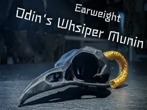 Odins Whisper – Munin | The Raven Skull Earweight