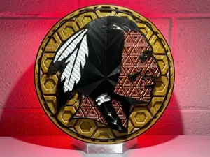 Washington Redskins Dimensional Mosaic