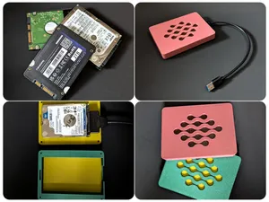 External HDD SSD SATA Hard Drive Disk Case Housing