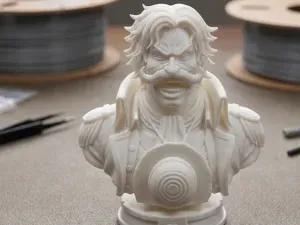 Gol D. Roger One Piece Bust 3D Print Model 261
