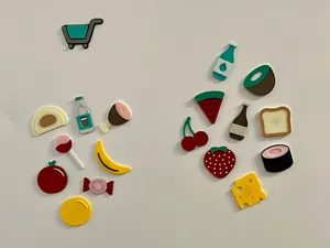 Groceries List Magnets Collection