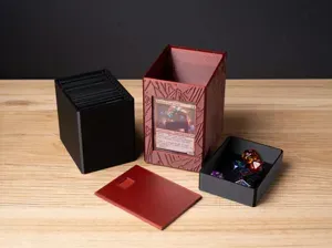 MTG Commander Deck Box Mountain 135 Double Sleeved