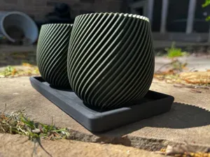 Plate for "Modern Spiral Planters" *V2 Update*