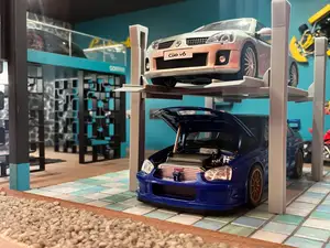 carlift 1:18 garage diorama car lift diecast 