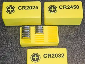 Gridfinity Coin Cell Button battery boxes 2x1