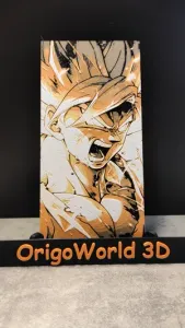 Goku portrait from DragonBall Z - HueForge
