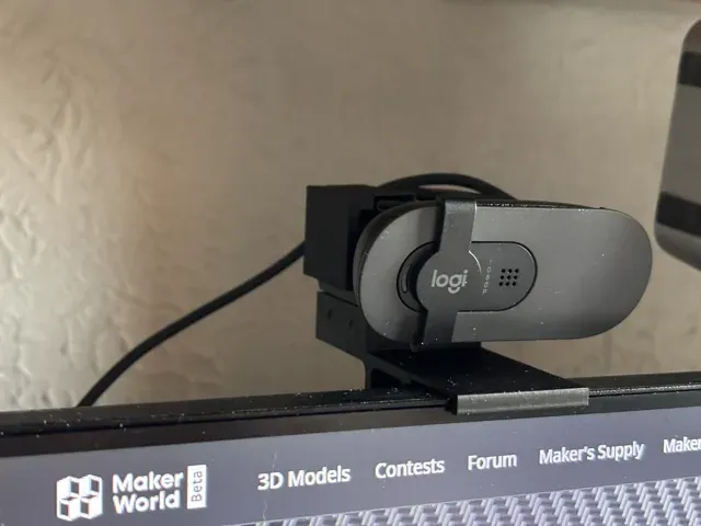 Webcam Logi Brio 100 stand for slim edge monitor — Фото 2 из 6