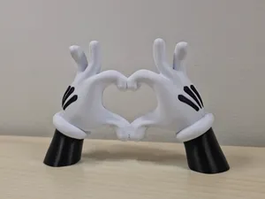 Mickey Mouse hands HEART