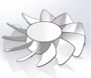 Handheld brushless fan blades