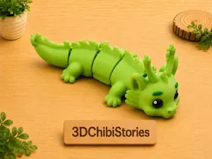 Cute Forest Dragon Flexi | Single Color Print