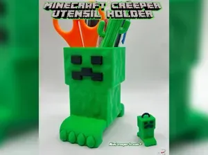 Minecraft Creeper Utensil Holder