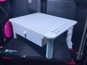 Monitor Stand with Built-In Sliding Drawer
