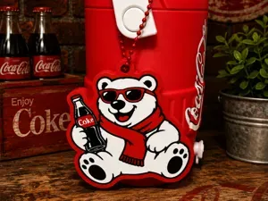 Coca Cola Bear Keychain