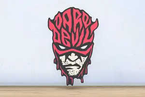 Daredevil - Layered - Word Wall Art