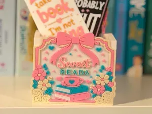 Sweet Reads Bookmark Holder –Books, Bows & Florals