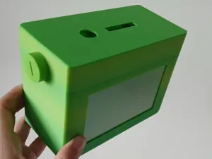 Piggy Bank with plexiglass front panel