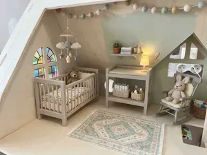 1:12 Scale Dollhouse Nursery Changing Table