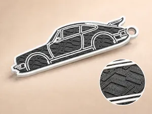 Porsche 911 Keychain Auto Car Accessories Gift