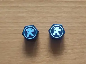 Rim bolt caps PEUGEOT +cap removers