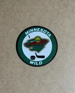 Minnestota Wild nhl hockey custom logo coaster