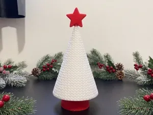 Árvore de Natal com Textura de Crochê (No AMS)