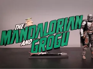 The Mandalorian and Grogu Title Sign