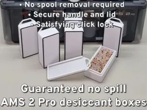 No Spill AMS 2 Pro silica gel desiccant boxes