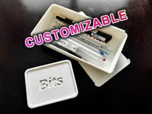 Customizable Case with Sliding Lid and Text