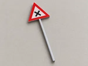 German Sign VZ 102 Crossroads - 6 Scales