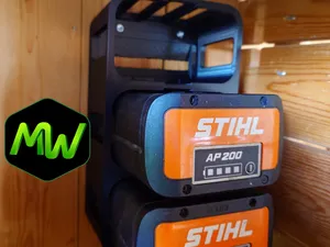 Stihl AP Battery Wall Mount (3x AP Batteries)