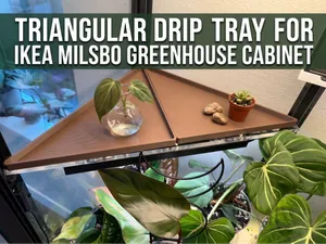 Trianglular Drip Tray for IKEA MILSBO Cabinet